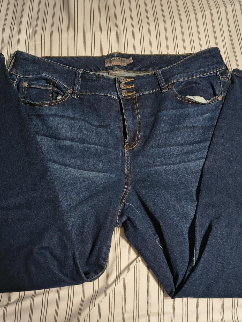 Dark Blue Women's Stretch Denim Jeans